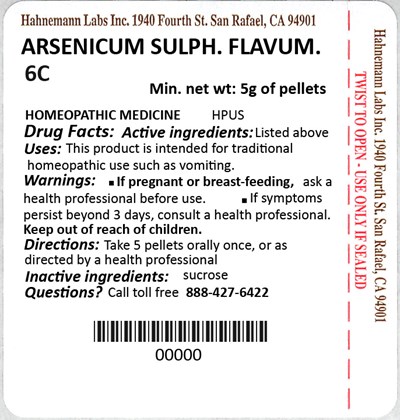 Arsenicum Sulphuratum Flavum 6C 5g.jpg Arsenicum Sulphuratum Flavum 6C 5g - Arsenicum Sulphuratum Flavum 6C 5g